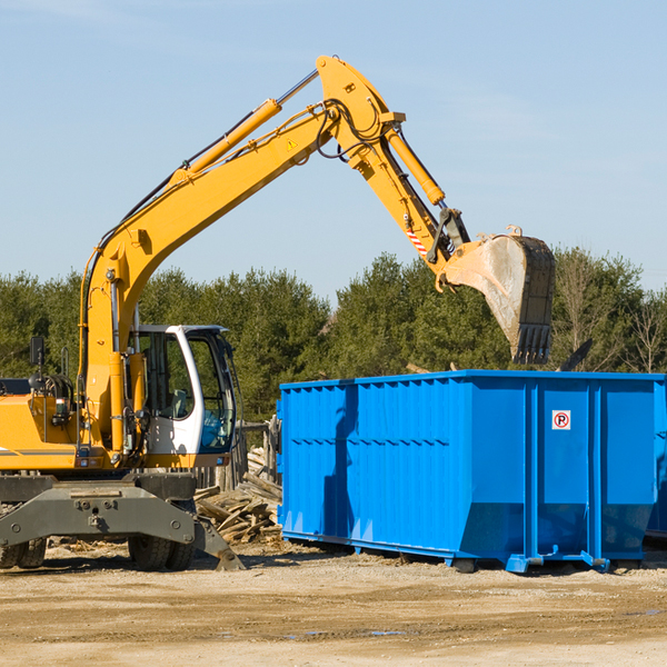 are there any restrictions on where a residential dumpster can be placed in Olivette